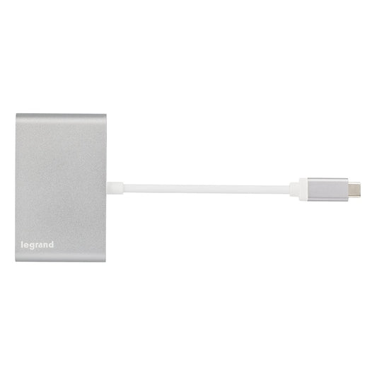 LEGRAND Adaptateur Hub USB-Cمحول للكمبيوتر المحمول بأربع منافذ
